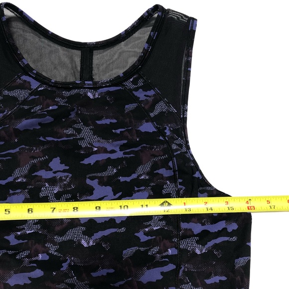 Lululemon camo tank top purple size 4 Mesh - Picture 4 of 7